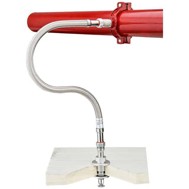 LEYON UL FM Fire Fighting Pipes  Protection System Fire Sprinkler System Stainless Steel Fitting Braided Flexible Fire Hose