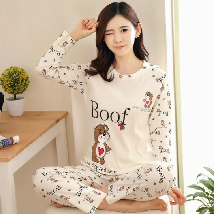 Baju Tidur недорогие Дизайнерские летние пижамы из молочного шелка с принтом женские Женский пижамный