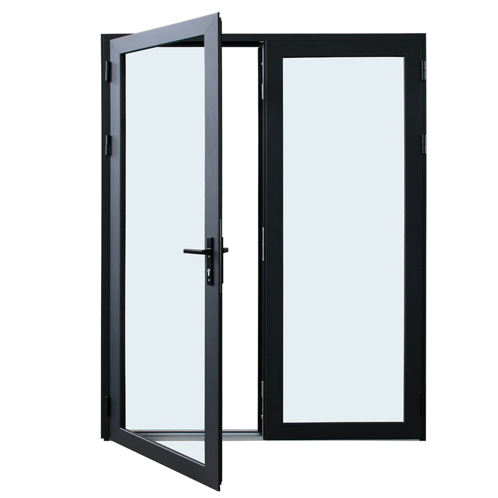 construction aluminum double swing door for residential house