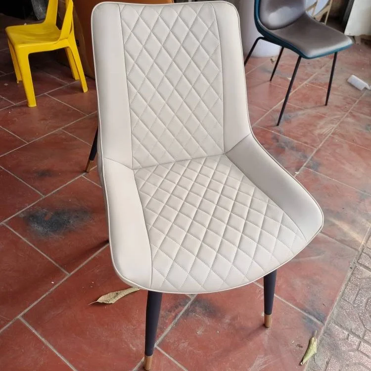 Restaurant Furniture Reception Fabric PU Leather Upholstered Modern Design Dining Chairs