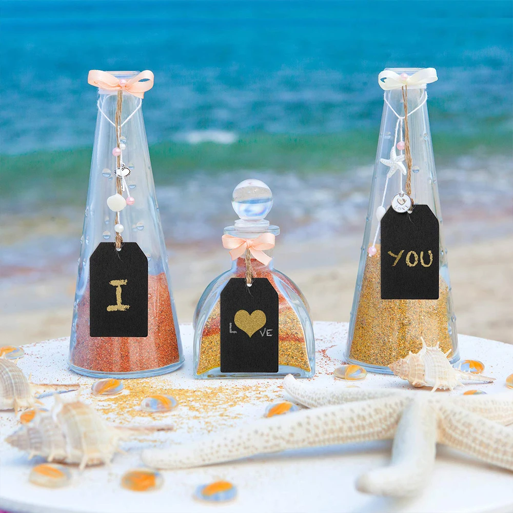 Black Message Tags Chalkboard Tags Hanging Wooden Mini Signs Wooden Chalkboard Tags Hanging Chalkboard Labels