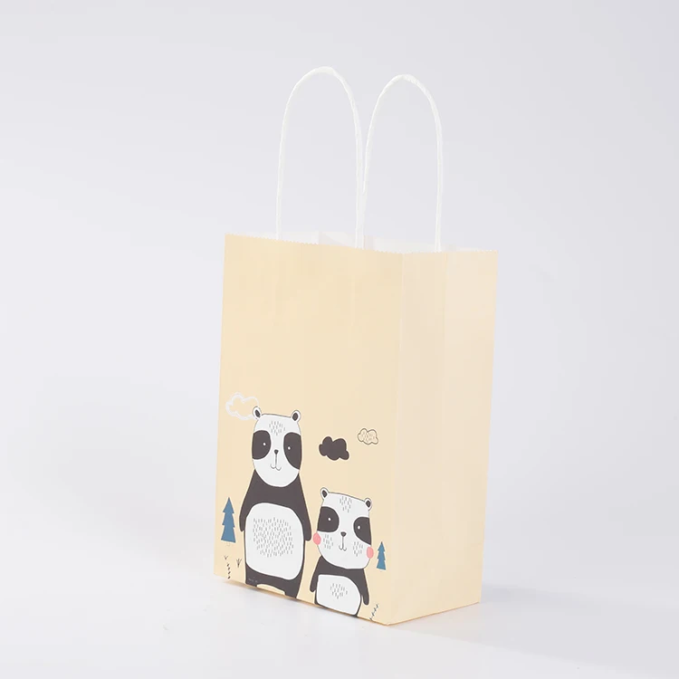 Custom Embossing Luxury Printed Craft Bags Craft Paper Gift Packaging Bags