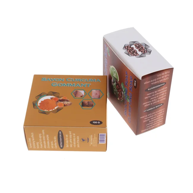 Customized Full Color Printing 200gsm C1S Art Paper Cosmetic Soap Packaging Box Mascara Boxes