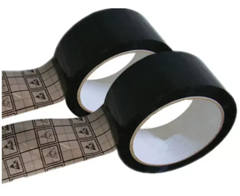 U02 48mm*36m Black Grid Single Sided ESD Tape/Brown Black Single Side OPP PET Film Antistatic Tape/Anti-Static Grid Black Tap