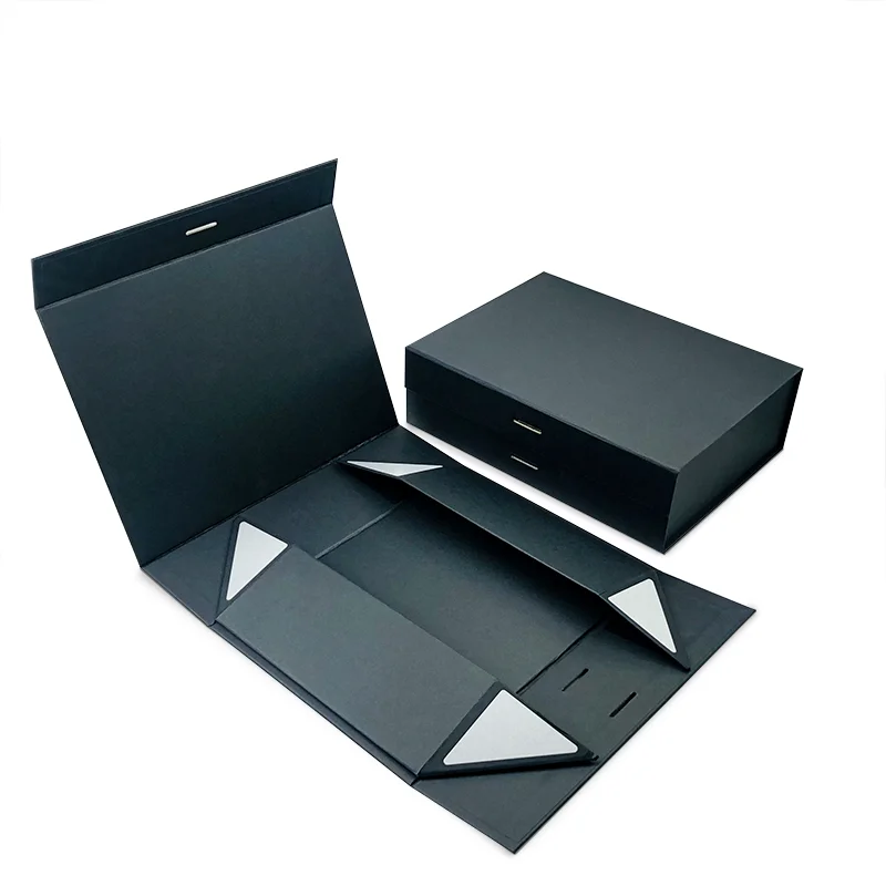 paper box with ribbon Custom Colour Prime Branded Packing Magnetic Rigid cardboard Folding Gift Boxes