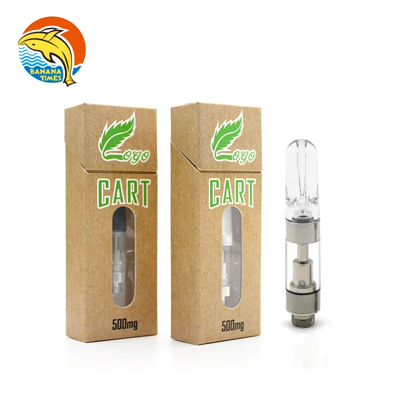 
USA PCTG tank ceramic coil 1ml vaporizer cartridge Canada Francais 0.5ml empty 510 thread cartridge and custom box 