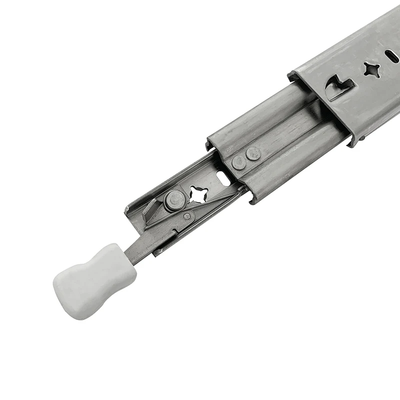 53mm Full Extension Heavy Duty SUS304 Telescopic Drawer Slides Rails Ball Bearing Locking Drawer Slide