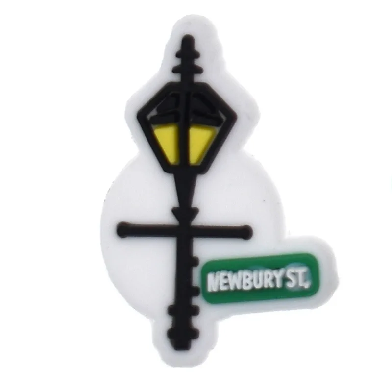 2022 The famous building Wholesale PVC Clog Shoe Decorations New design Soft Rubber Shoe croc Charms As a gift for the child