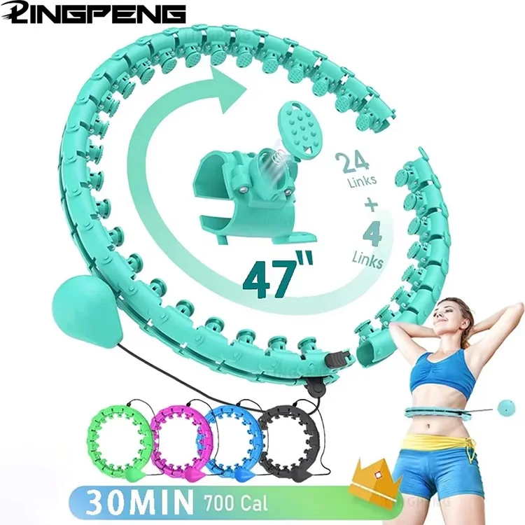 Low Price Customized Smart Fitness Hoop Detachable and Adjustable Exercise Ring for Body for Waist Training
