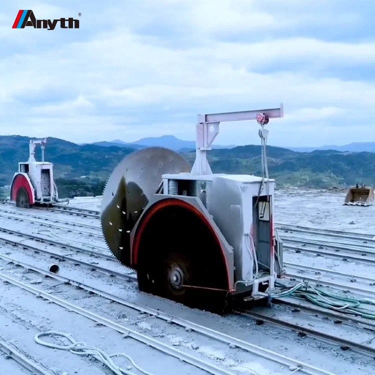 Anyth Stone Machinery China Quarry Mining Round Saw Granite Block cutter Quarry Mining Stone Cutting Machine