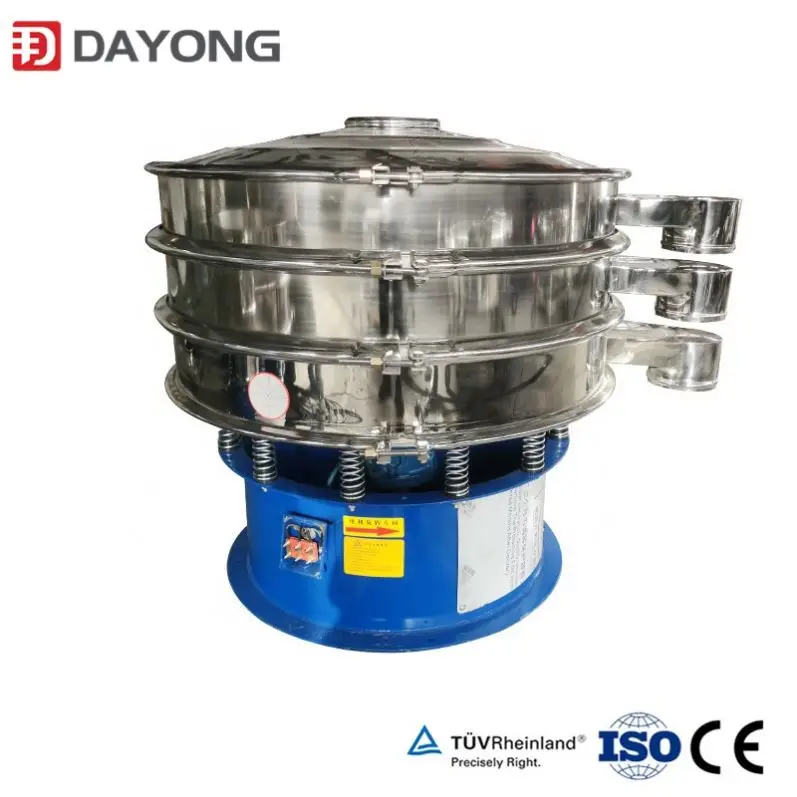 2 layer automatic food grade vibrating grading sieve for salt