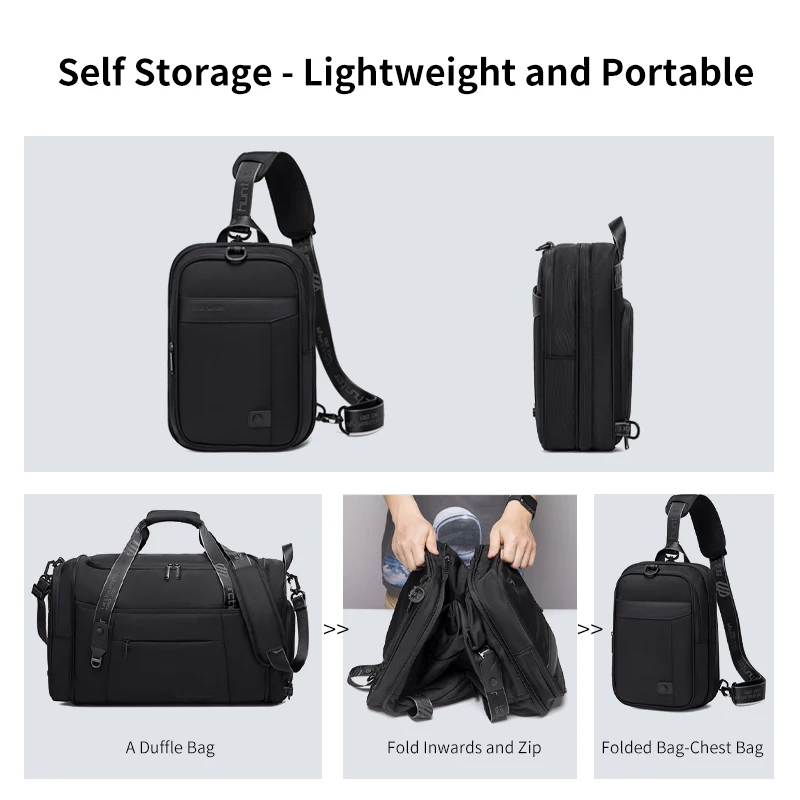 ARCTIC HUNTER Custom  Men Gym Fitness Bag Waterproof Shoes Compartment Travel Bags Sports Duffel Bag