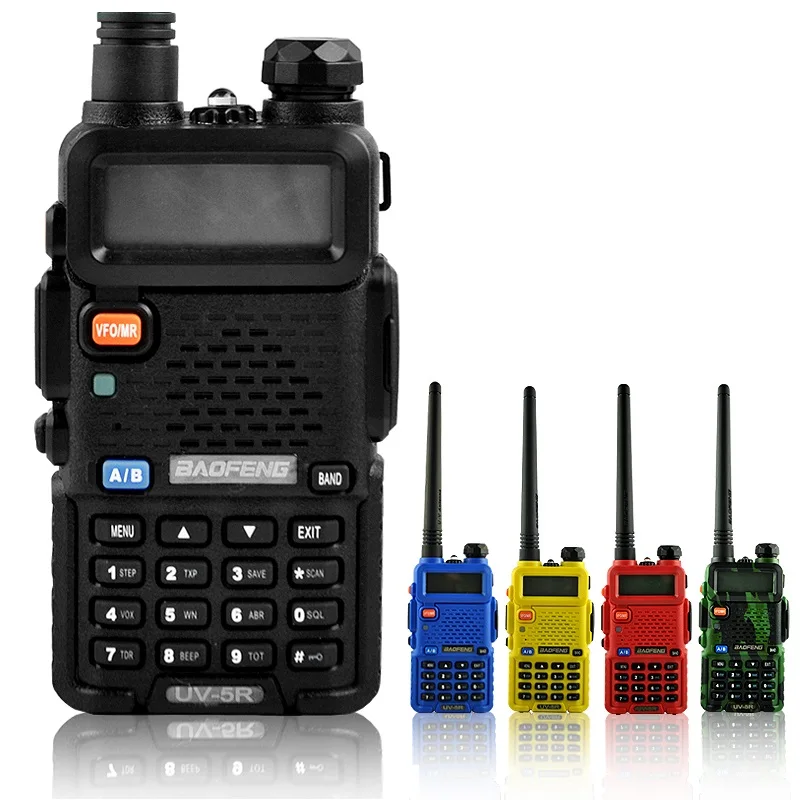 Baofeng UV-5R transceiver radio 5 watts Handheld Walkie Talkie Dual Band Two Way Radio VHF hunting radio UV5R