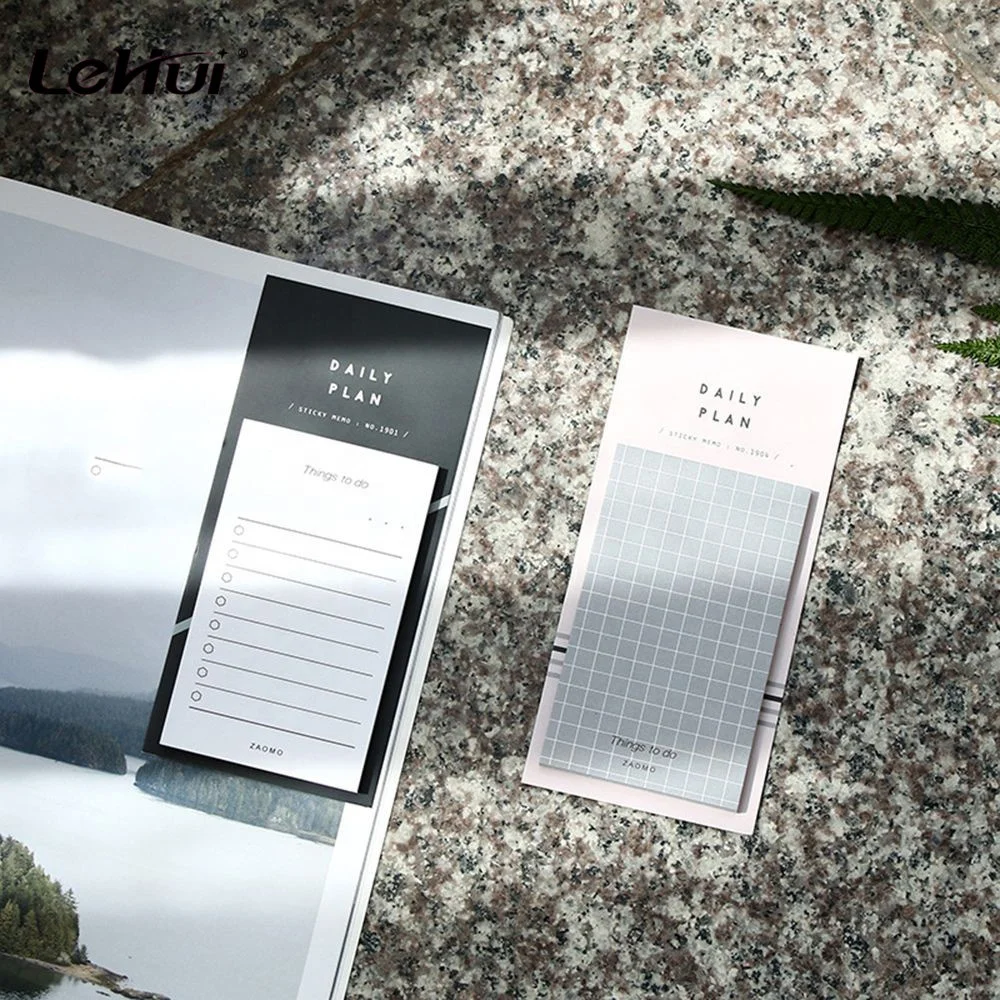 Cheap priceWholesale School Office Supply Stationery 50 sheets Times Sticky Weekly Monthly List Memo Pad