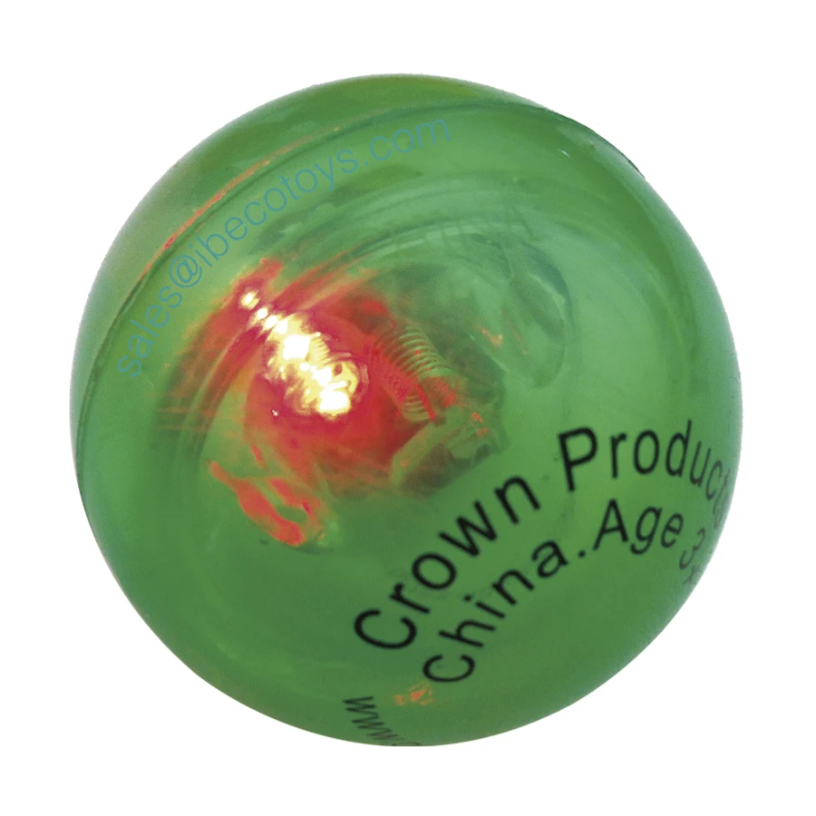 49mm Bouncing Rubber Toy for Kids Magic LED Light Up Flashing Bouncy Balls with Custom Logo Print Factory