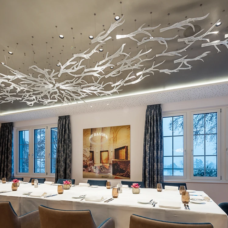 New Product Indoor Decoration Luxury Hotel Led Big Project Chandelier Pendant Lamp Price