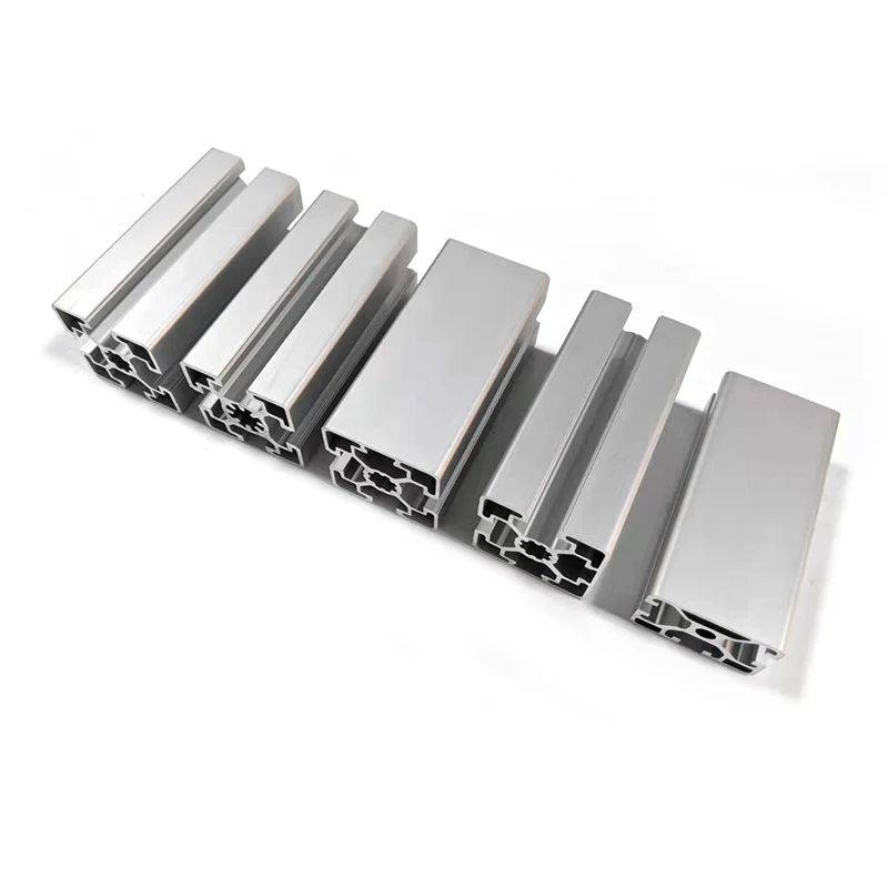 Manufacture Supplier Stock 4060 V-Slot Aluminium Extrudability Silver White Aluminum Square Profile
