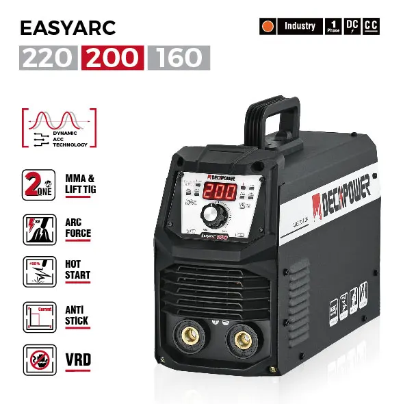 Decapower New MMA 160a 180a 200a Igbt Inverter  Manual Manual Metal  Arc Welder