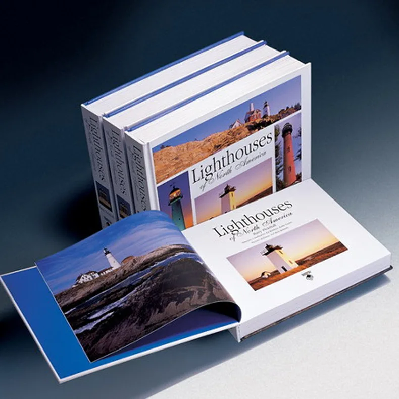 Professional manufacture cheap custom coated paper hardcover book printing