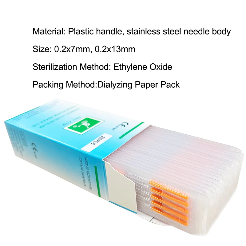 Plastic handle drug treatment acupuncture needles/detox needles