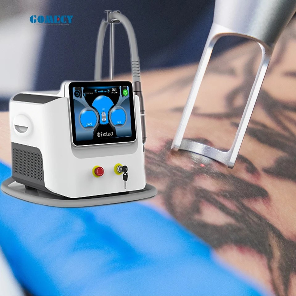 GOMECY Professional PicoLaser 532 755 1320 1064 Pico Second Tattoo Removal Laser Machine Pico Laser Tattoo Removal Picosecond