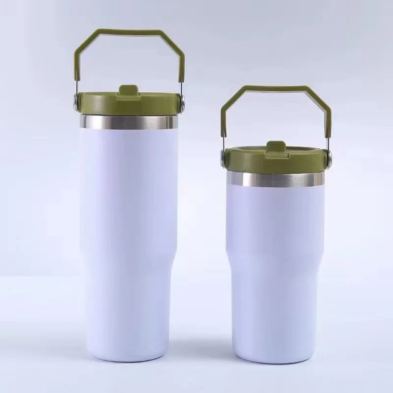 Portable Double Wall Ice Stainless Steel Coffee Cup Travel Insulated Beer Mug Powder Coating Car Tumbler Coffee Mug 30oz tumbler