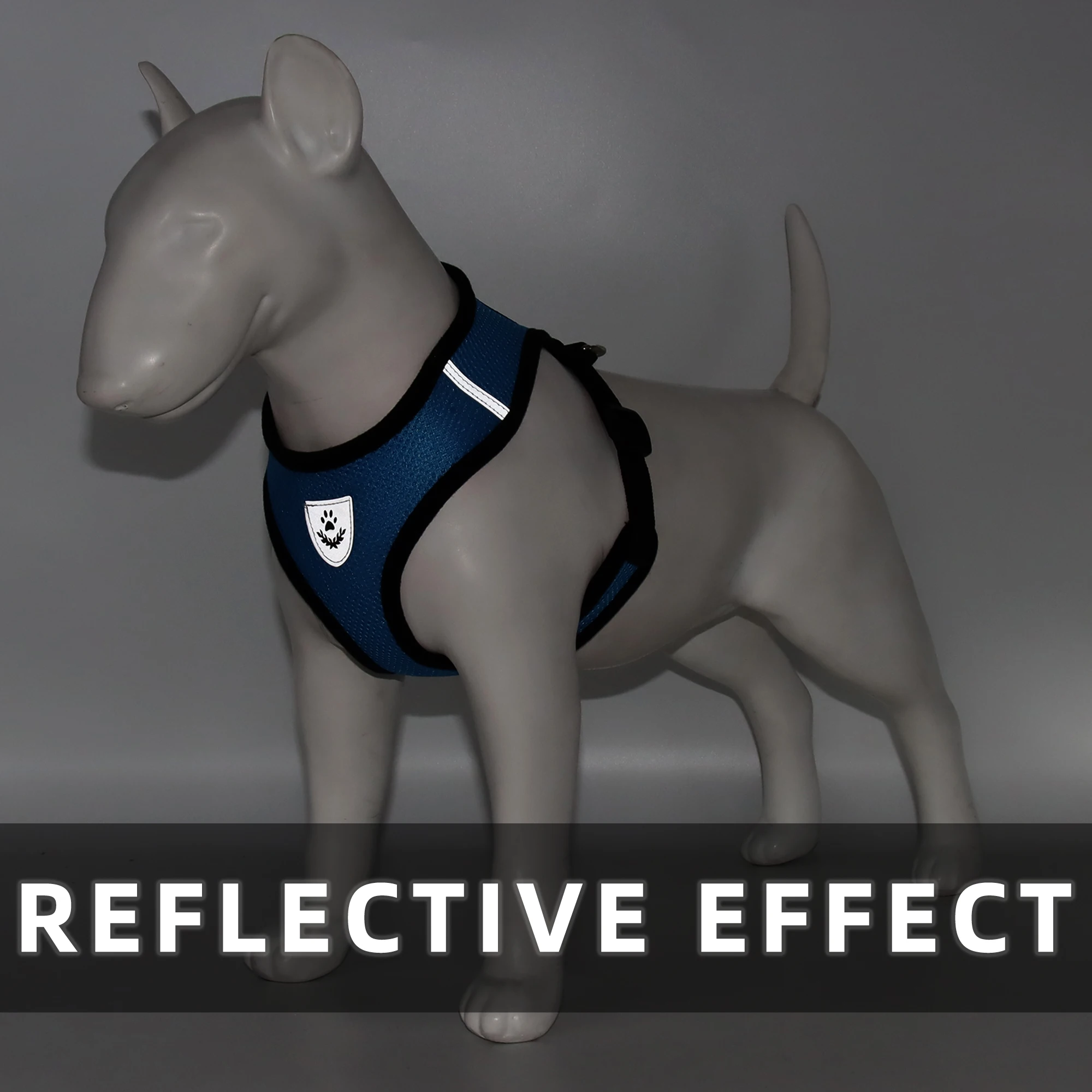 Dog vest harness pet harness collar and leash set cat reflective private label dog harness