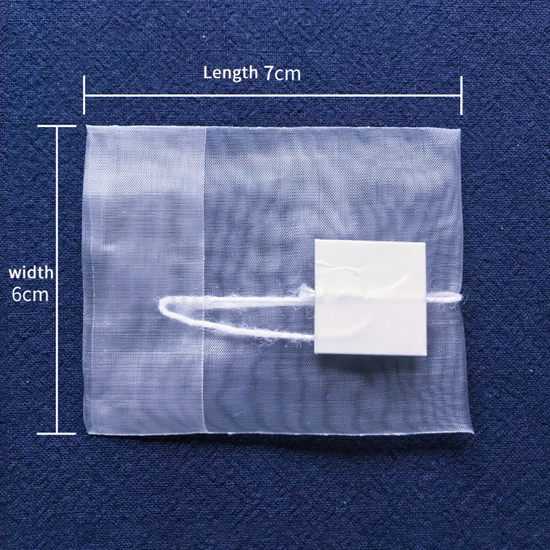 Wholesale Price Nylon Heat-Sealing PLA / Nylon Mesh Triangle  Drawstring Filter Paper Empty Tea Bag