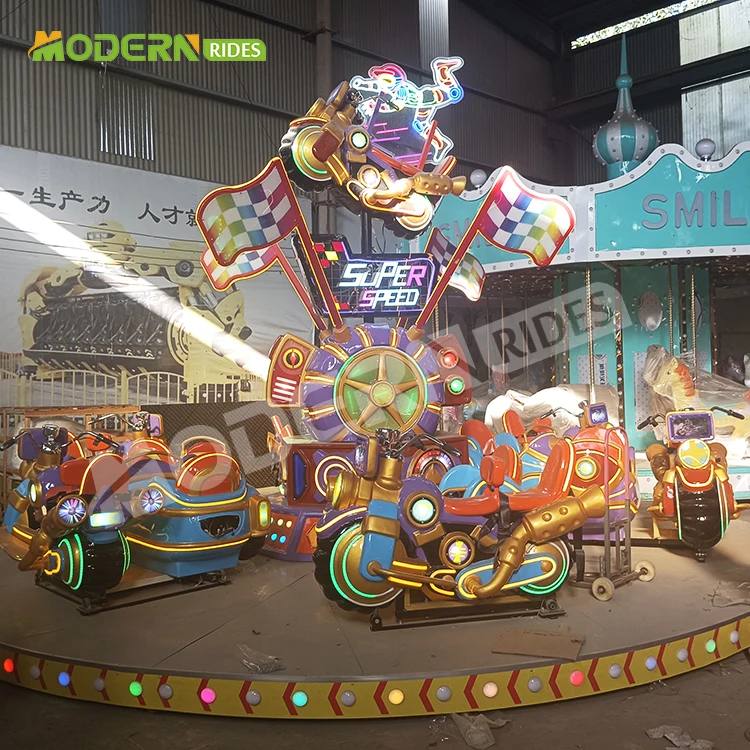 carousel ride swing ride theme park luna park playground kids amusement park equipment  super car ride for sale