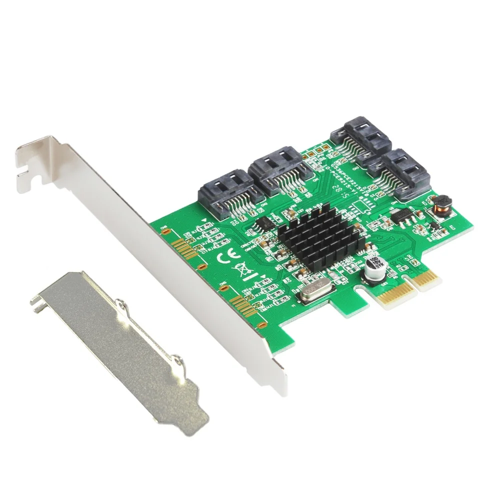 2022 China Pcie To 4 Port Sata/sas NO Pcie Sata Card 4 Port NO Sata3.0 4 Port Sata Iii Controller