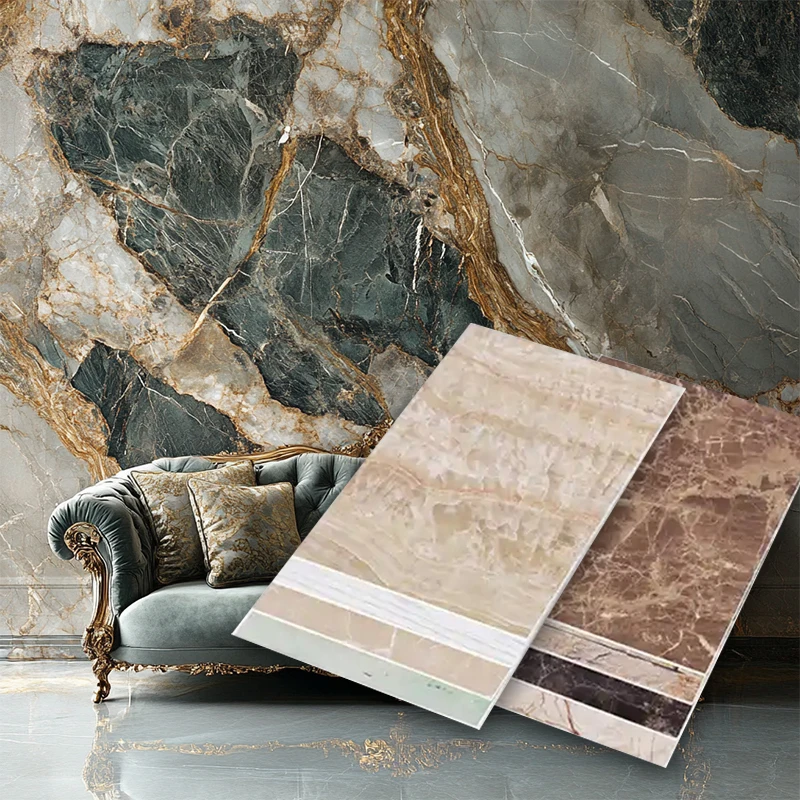 Chinese Manufacturer Pvc marble sheet uv coating wall panel sheet For interior decoration