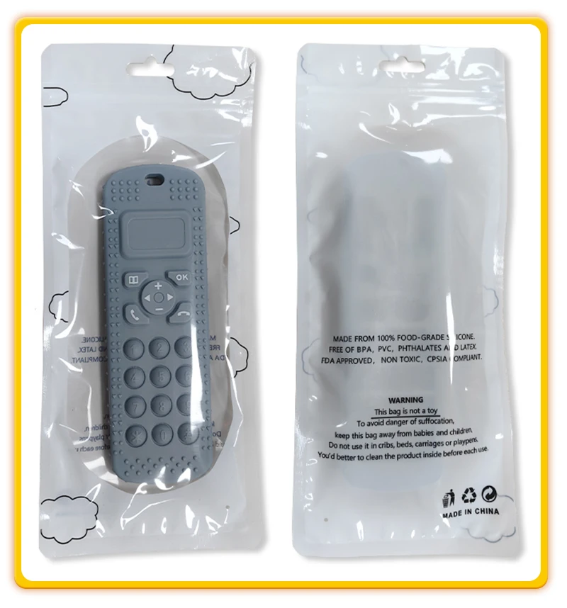 New Design Cheap Price Cordless Phone Teething Toys Baby Silicone Teether