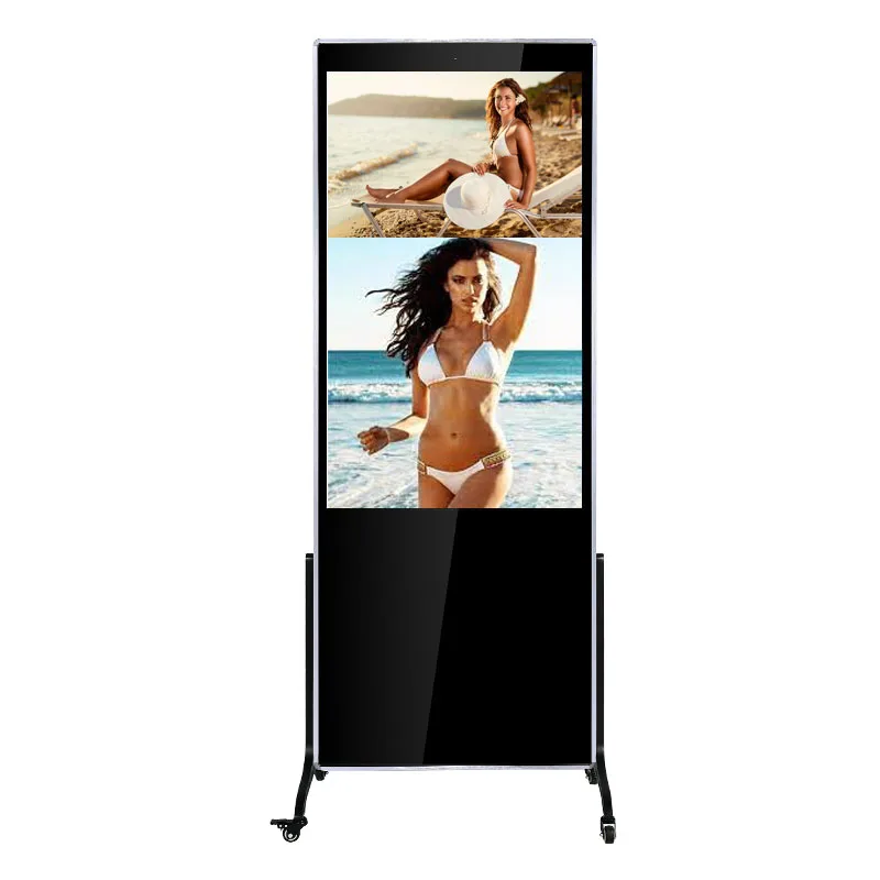 Напольная цифровая вывеска ЖК сенсорный экран Реклама киоск 4k Вертикальная рекламная машина