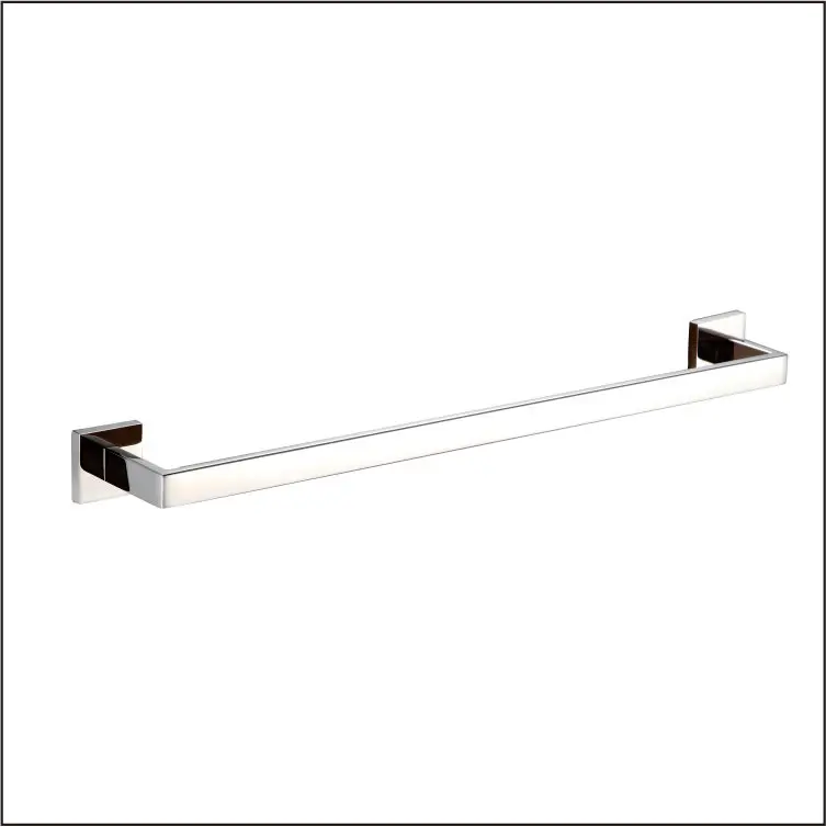 Home and hotel bathroom clothes hanger stainless steel towel rail brushed single bar kitchen table