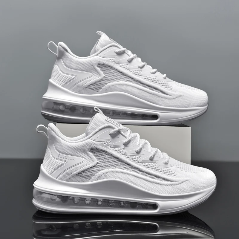 High Quality Breathable Guaranteed Light Outdoor Fashion Sneakers Weight Men Sport Air Cushion Running Casual Shoes