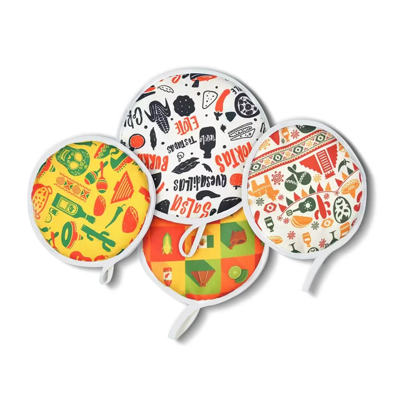 Tortilla Warmer 10' 12' two size insulated Microwavable Fabric Corn Tortilla Holder Warmer Pouch Cooler Tortilla Keeper Holder