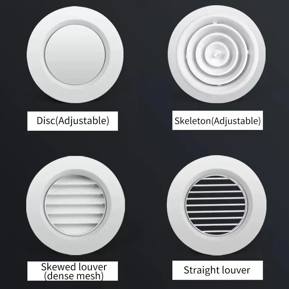Round Exhaust Air Vent Ceiling Diffuser Wall Ventilation Outlet for Air Conditioning