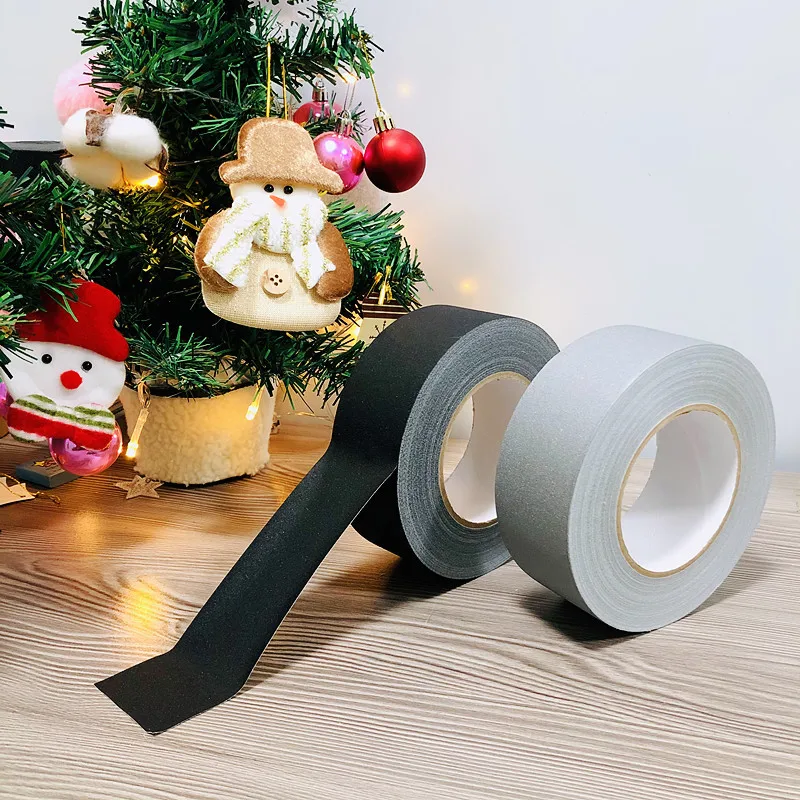 Silver Color Matt 3 In Black Gaffers White Blue Pro Cinta Gaff Gaffer Repair Cloth Spine Bookbinding Book Binding tape