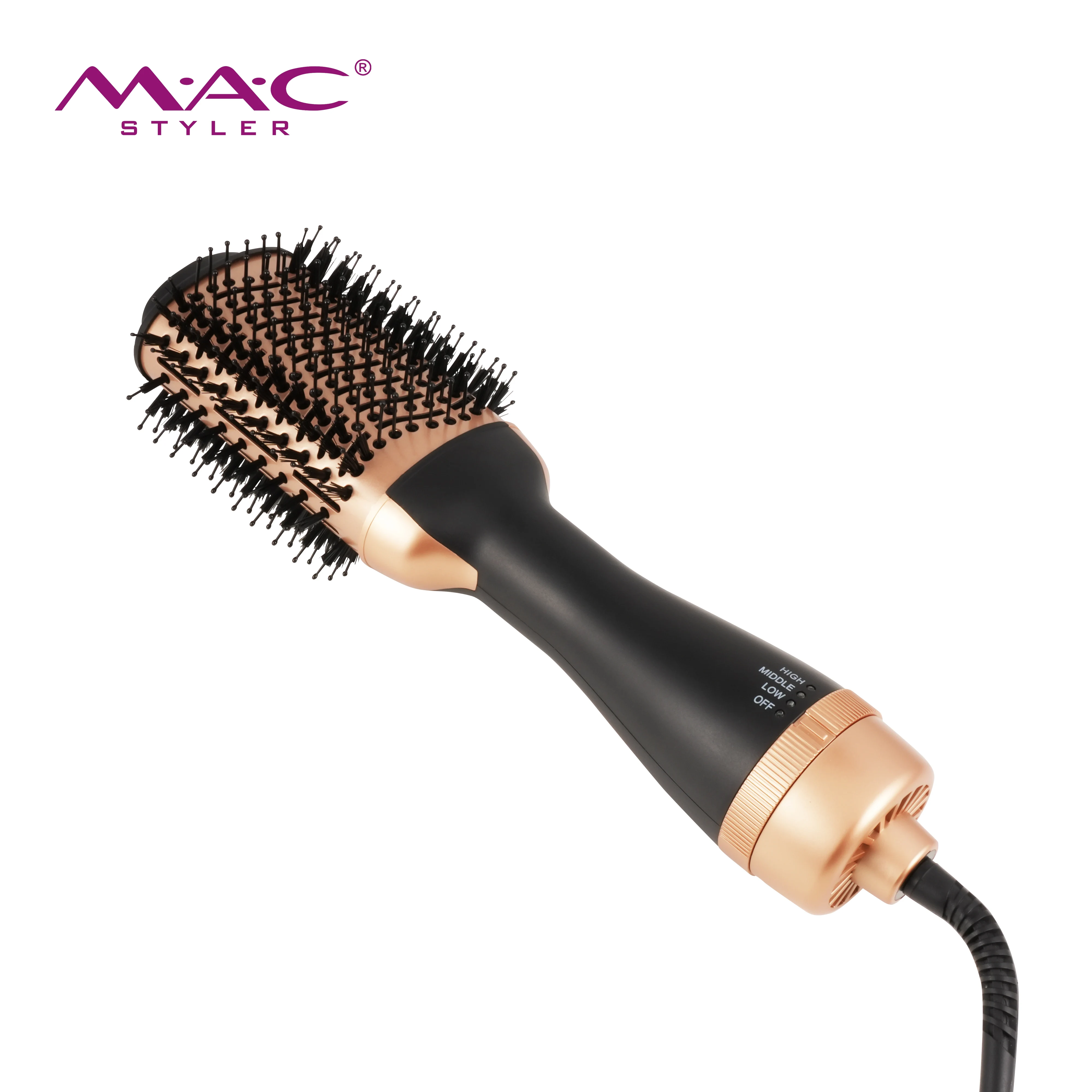 Electric Straightener Volumizing  Blow Rotating Brush One Step Hair Dryer And Styler Hot Air Comb Hair Dryer With Comb