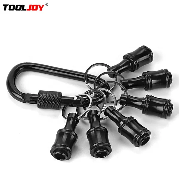 Factory price durable 1/4 Inch Hex Shank Keychain Extension Screwdriver Bits Holder Socket Adapter Drill Bit Fast Change Bit H