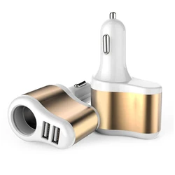 New hot sales 2 in 1Dual USB Ports  cigarette lighter 4.8A Car Charger iPhone X XS XR