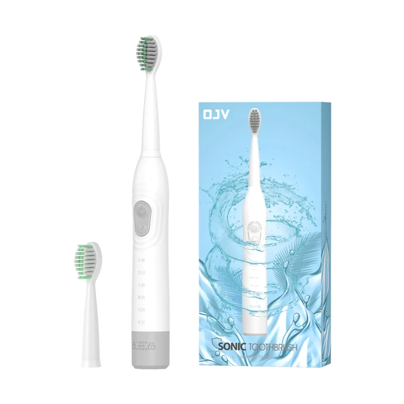3 Color Electric Toothbrush Latest 6-Speed Sonic Vibration USB Fast Charging Adult Soft Hair Electric Toothbrush for Adult
