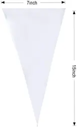 Eco Friendly Clear Plastic Cellophane Cone Bag for Candy