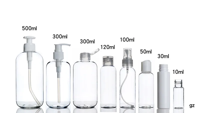 Instock Plastic Tall Square 6 Ounce 8oz Body Wash Pink Pump Bottle 300ml 500ml Clear Shampoo Bottles With Gold Cap