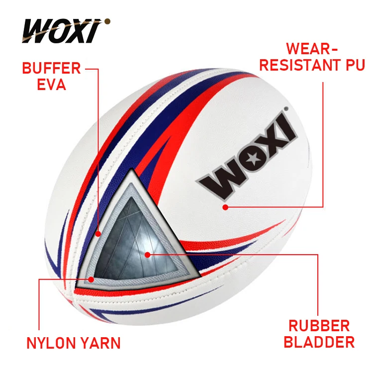 Premium Quality NRL Football Rugby League Ball Private Label Customized Sports Training Rubber Rugby Manufacturer