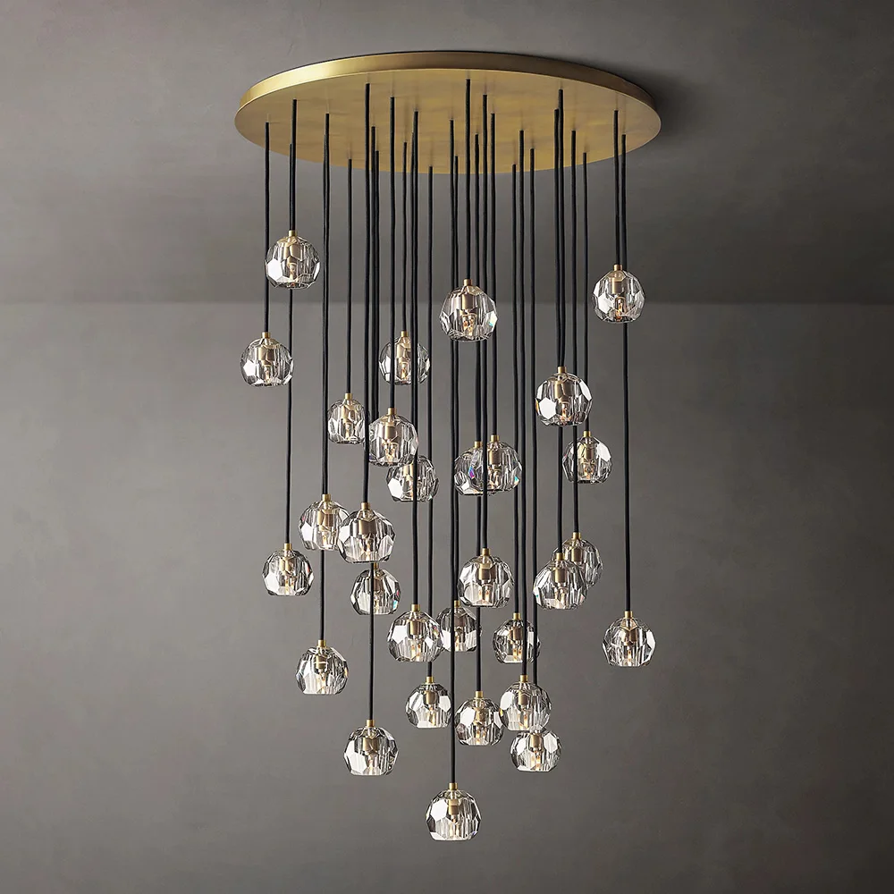 rain crystal chandeliers ceiling glass ball decoration chandelier luxury large for living room dining room home high ceiling