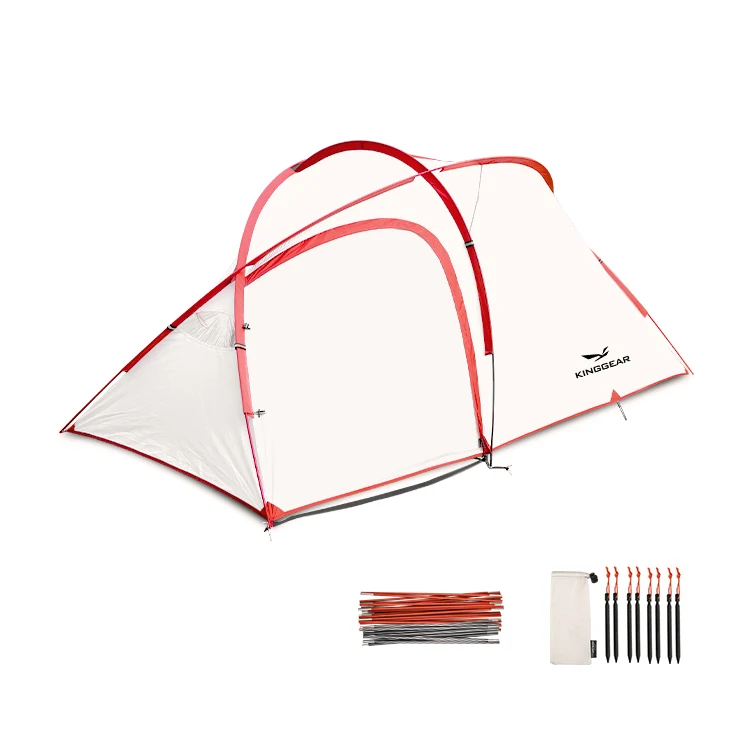 2021 New Design 3-4 Person Tent Outdoor Tents Waterproof Easy Quick Setup Dome Pop Up Family Tent for Camping