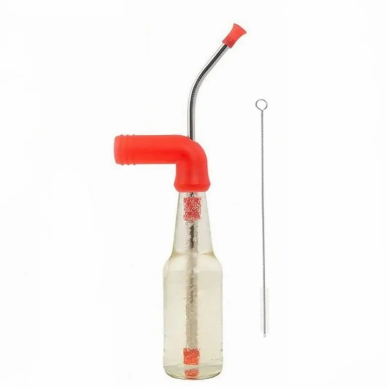 LPT  Wholesale Christmas  Bottle Beer Snorkel  Drinking Tool Supplies Play Wine Dispenser with Families Outdoor