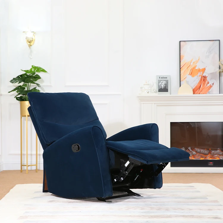 New Design Modern One Seat Armchair Home Theater Fabric Lazy Manual Recliner Chair
