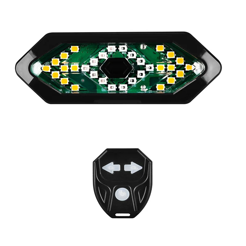 Mini Remote controller seat LED Secure Bicycle Taillight USB Reflect Bicycle lamp